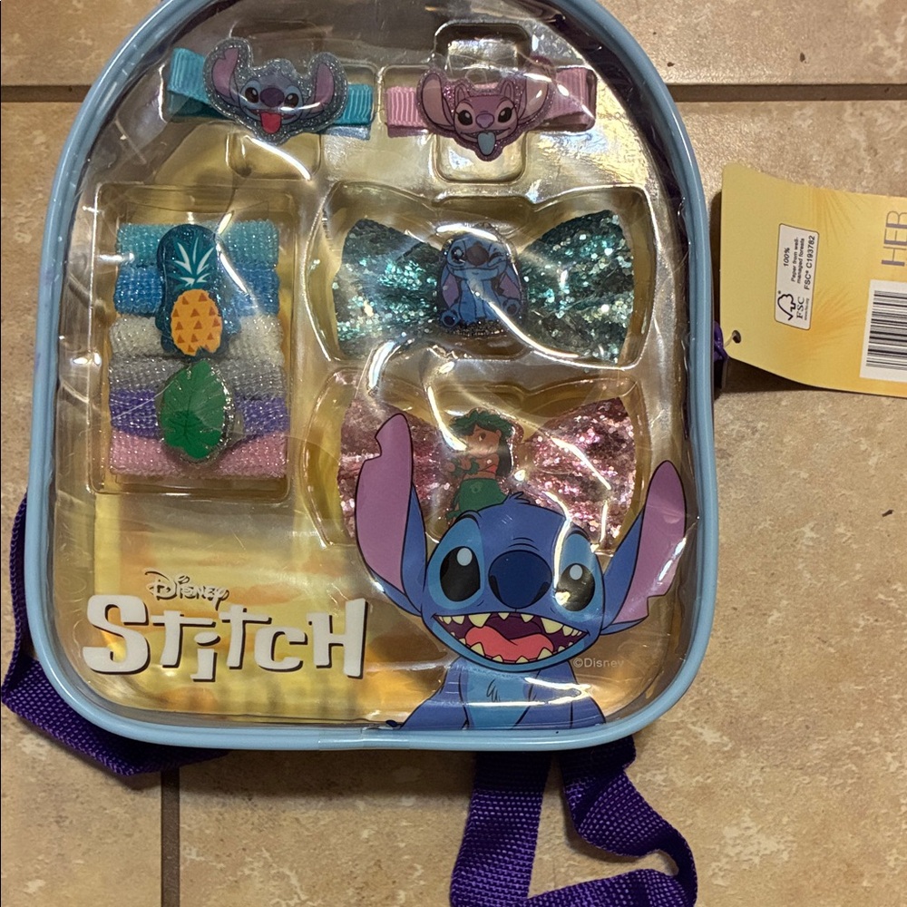 Disney Stitch Glittery Hair Accessory Pack